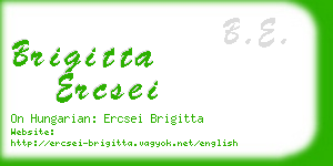 brigitta ercsei business card